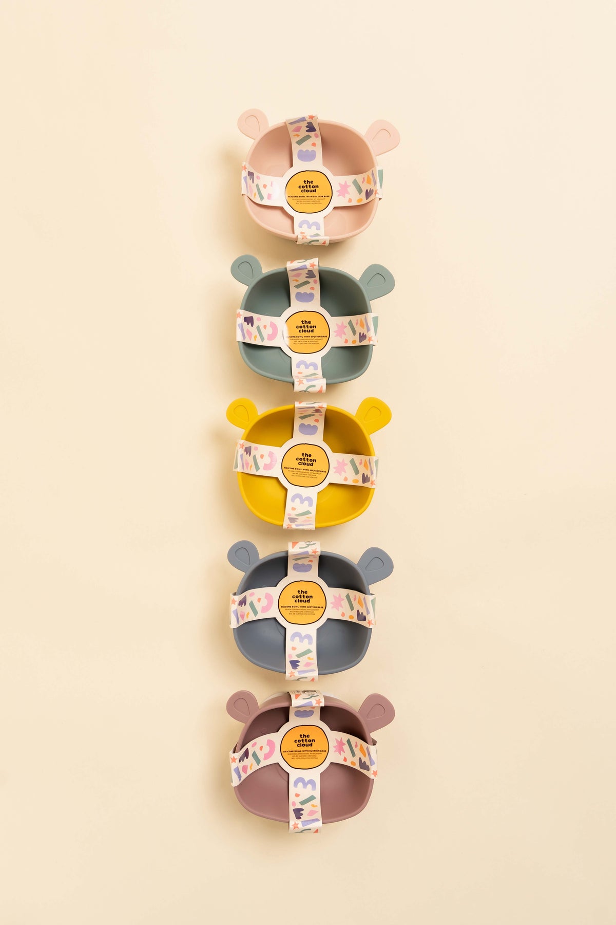 Bol d'apprentissage en silicone Lili Mustard
