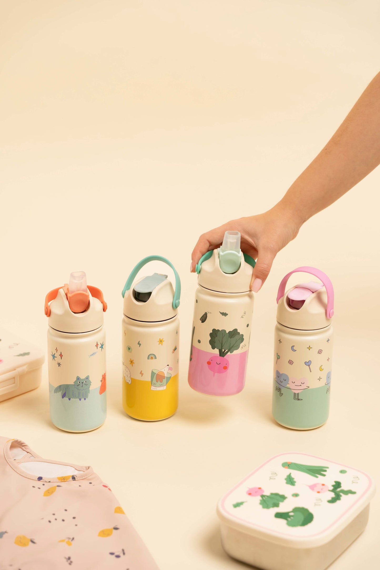 Trinkflasche aus Edelstahl Meowtiful Cats