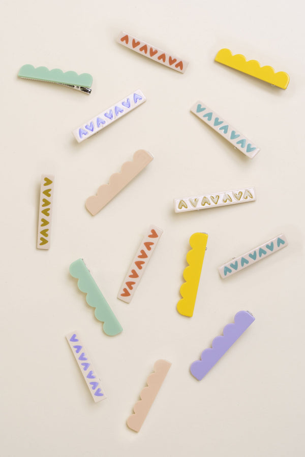 Set of 2 Maxi Lemon Hair Clips