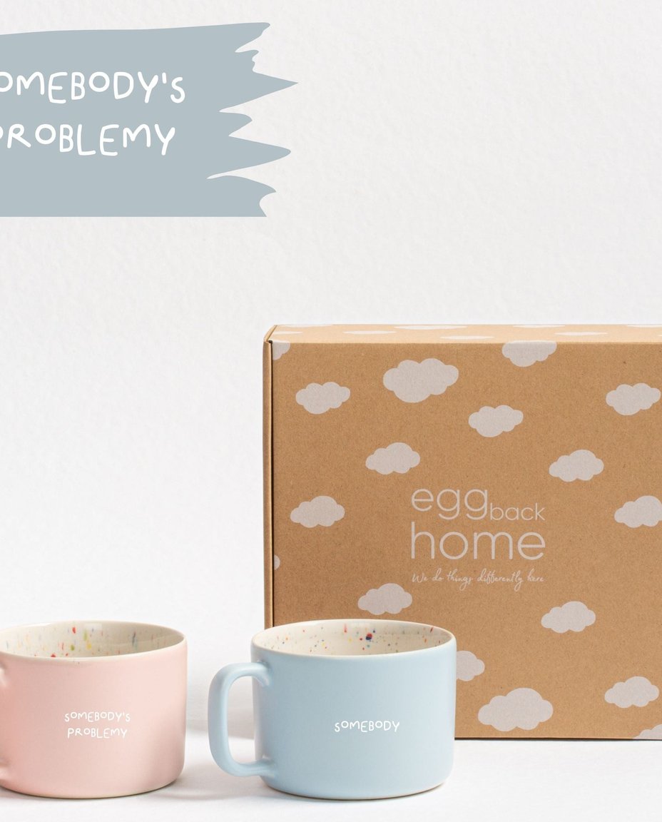 Couples Quote - Stoneware Breeze Mug 450ml Set of 2