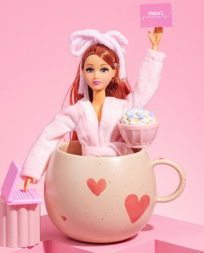 Cozy Hearts Stoneware Ball Mug 500ml Limited Edition