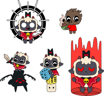 Cult of the Lamb Pin Set