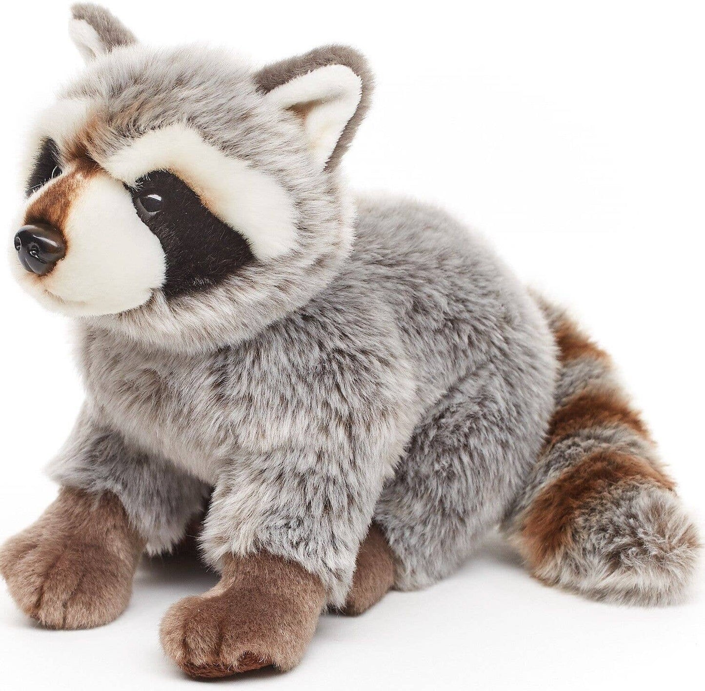 Mapache, sentado, 25 cm (largo), juguete de peluche o peluche