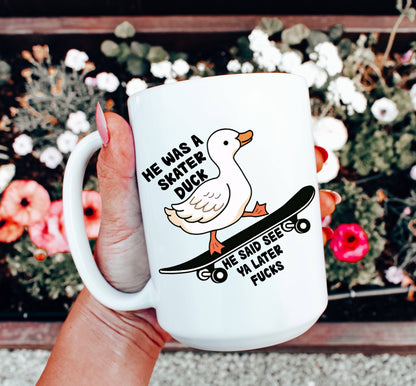 Taza con forma de pato "Skater Duck"