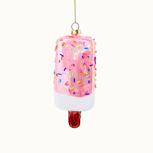 Decorazione da appendere a forma di gelato alla fragola
