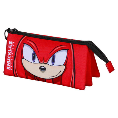 Estuche triple para lápices de SEGA Sonic the Hedgehog - Diseño de Knuckles