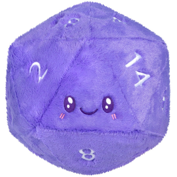 Peluche Squishable – Dé D20 Violet