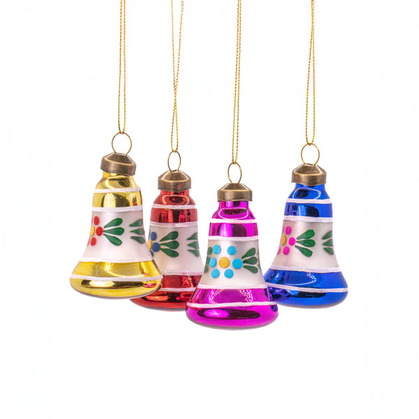 Boules de Noël Cloches Vintages 4-Pack