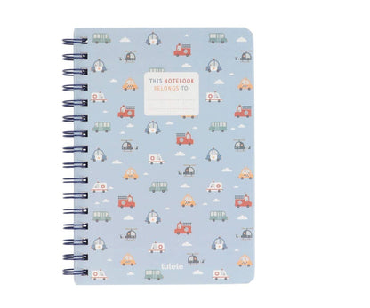 Cuaderno escolar Coches
