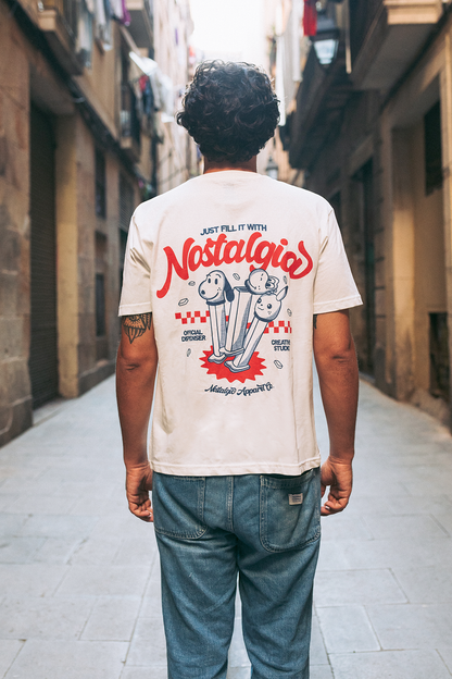 t shirt just fill it with nostalgia nostalgic apparel