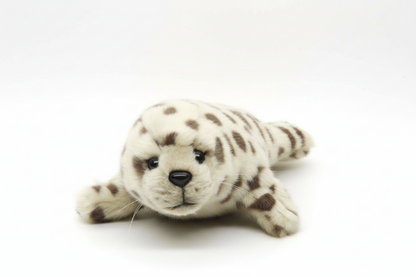 Peluche de foca bebé (con lunares grises)