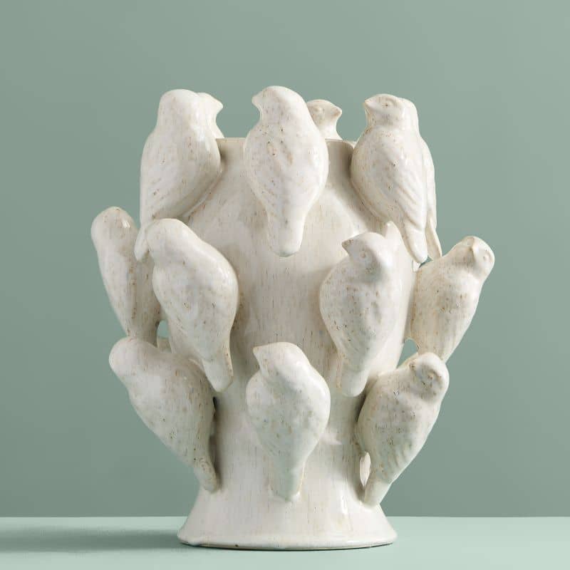 Jarrón Sr. White Birdling