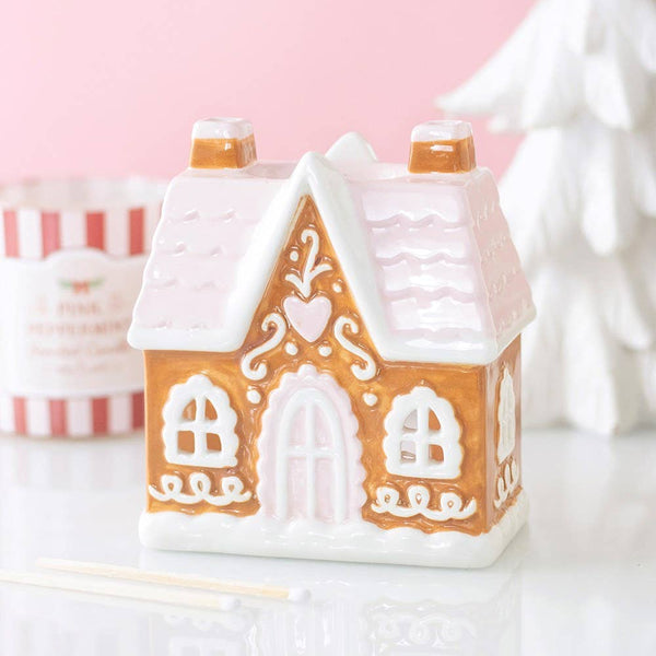 Brûleur à huile et chauffe-cire de Noël « Maison en pain d’épices »