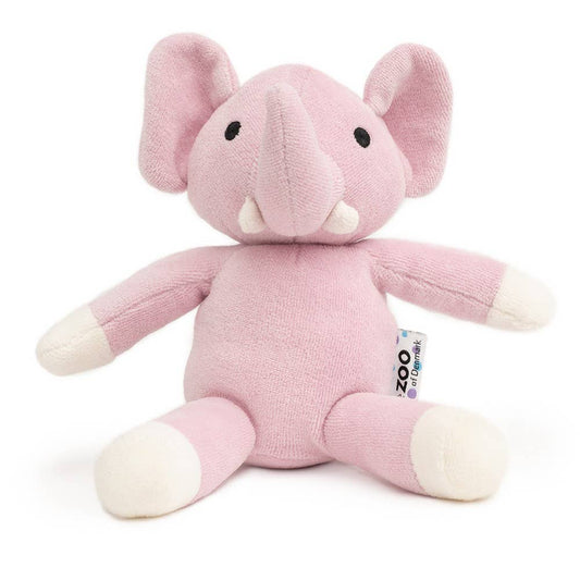 Peluche de terciopelo orgánico - elefante rosa