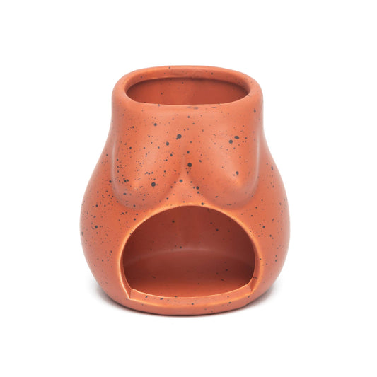 Bougeoir D'ouverture en Terracotta Tits Peint à la Main Helio Ferretti Vue 1