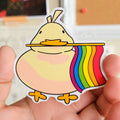 Pegatina del orgullo del pato