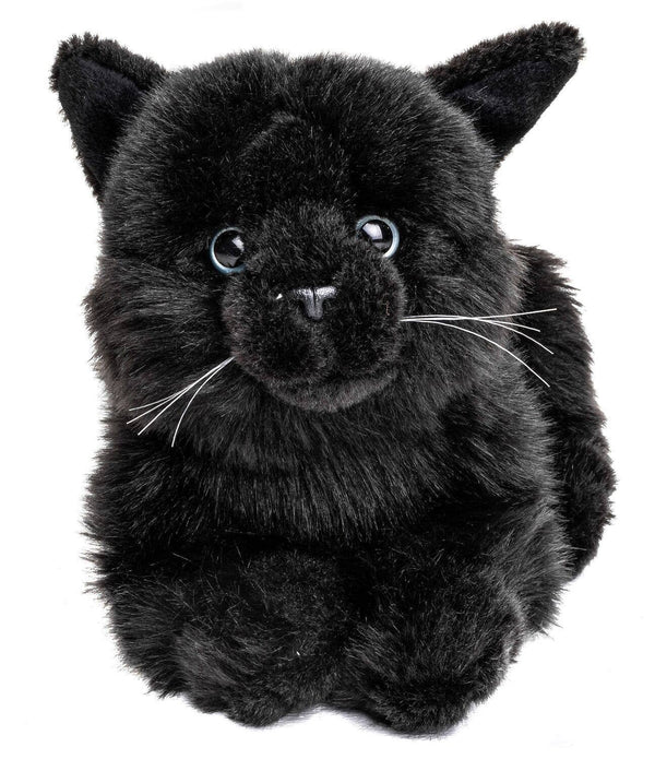 Peluche Chat Noir couché Uni Toys