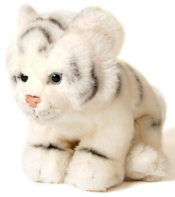 Peluche Tigre blanc, assis Uni Toys