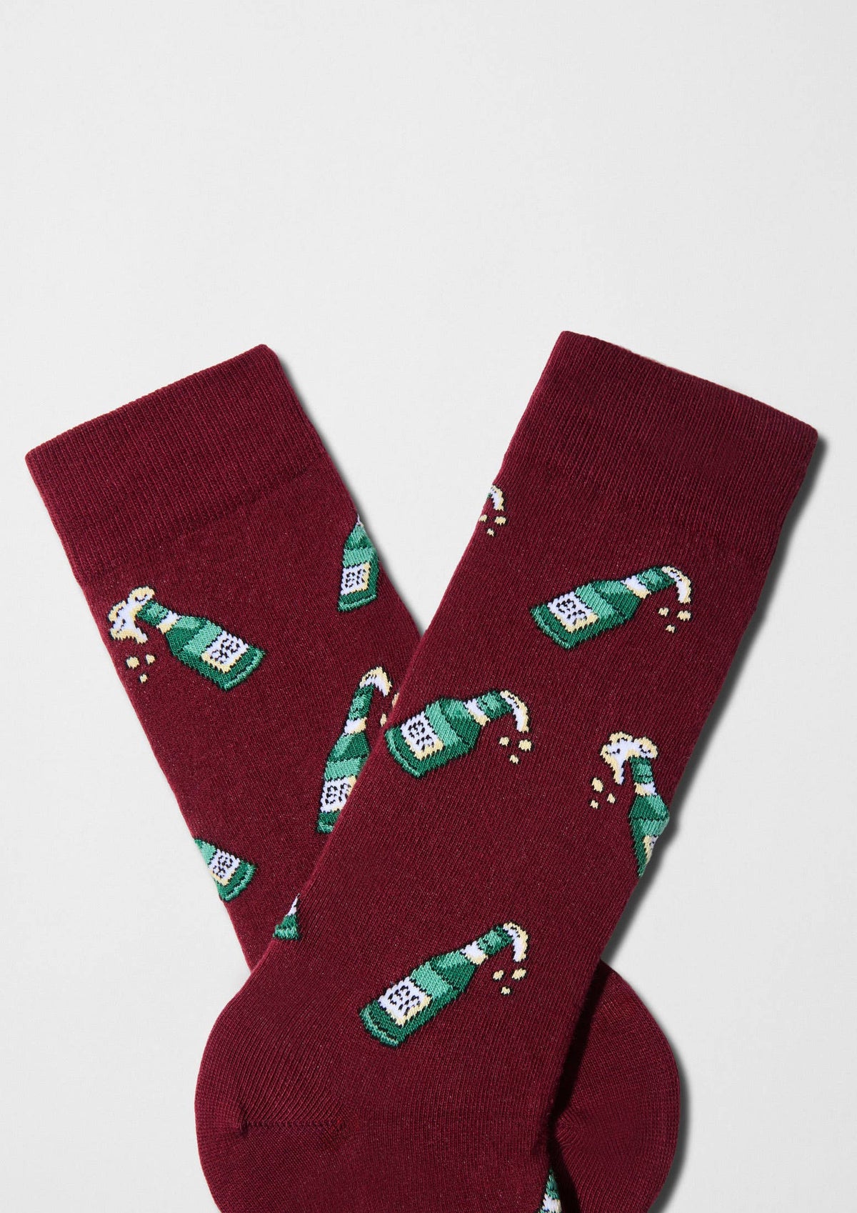 BeBeer Burgundy - Chaussettes 100 % coton biologique: Burdeos / 36/40