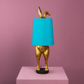 Lampe de Table Lapin Hiding Bunny®, Or/Turquoise