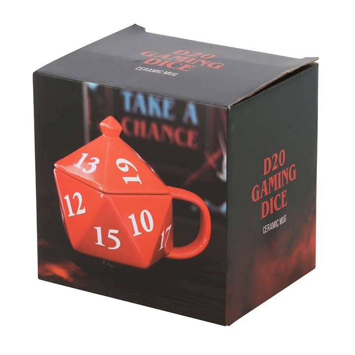 3D Mug D20 Red