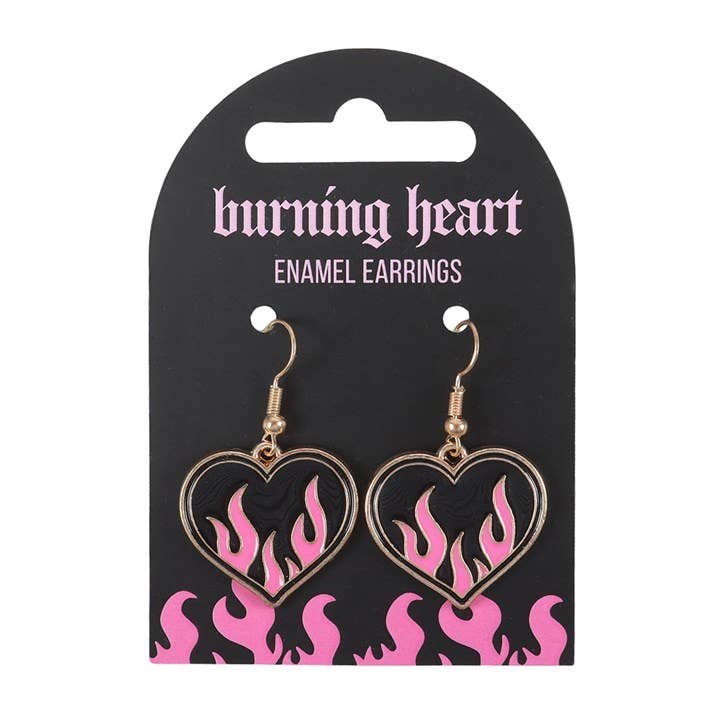 Pendientes Corazón de Fuego