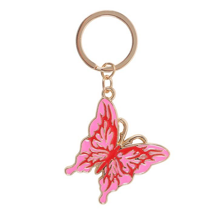 Porte-clés Papillon Flamboyant