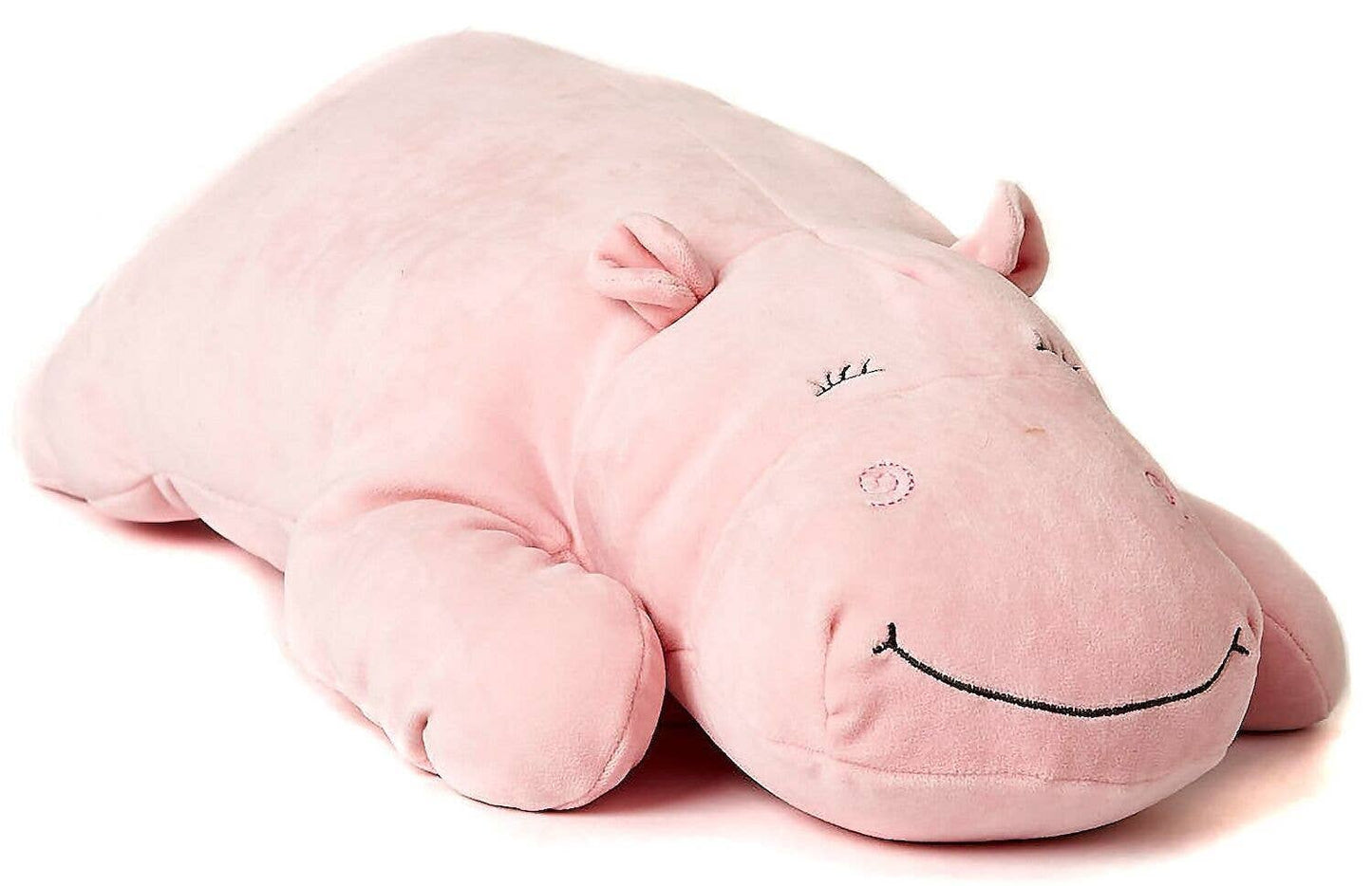 Coussin Hippopotame rose