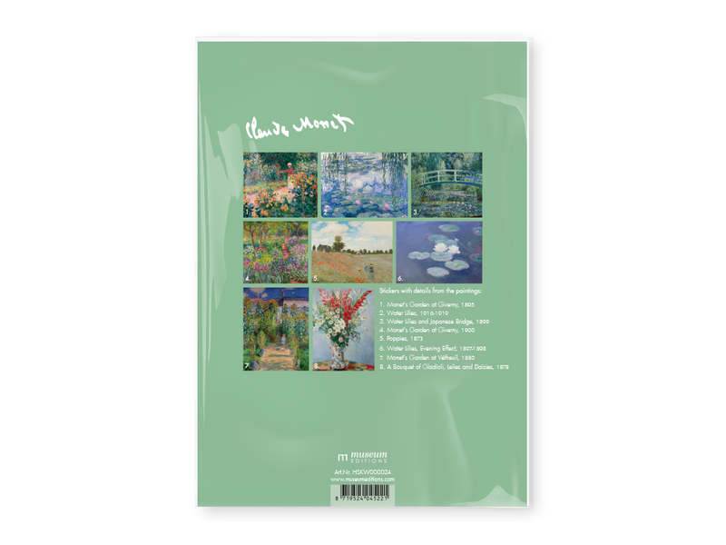 Planche d'autocollants Claude Monet
