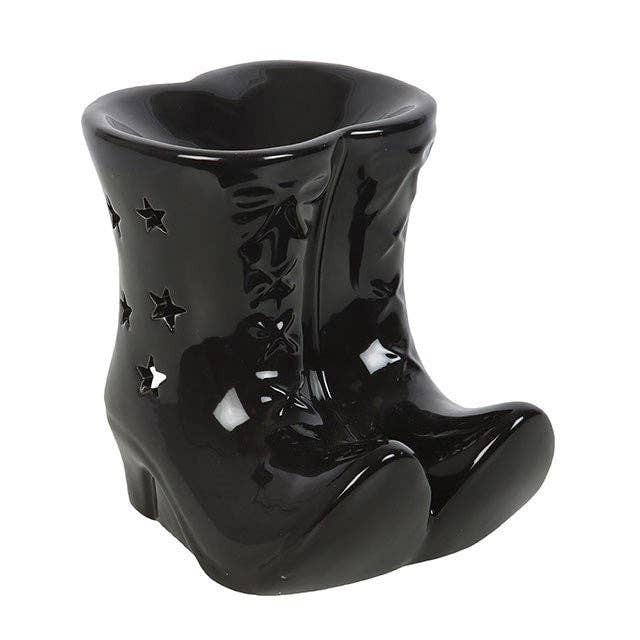 Brûleur d'huile Halloween Bottes de Sorcière Noires