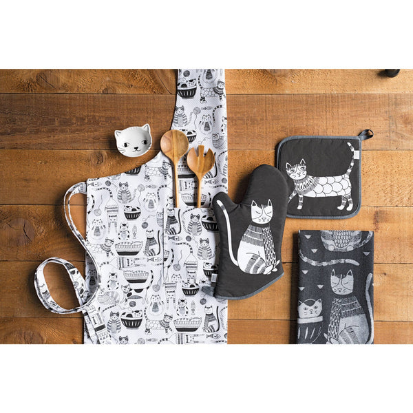 Strofinaccio jacquard Purr Party