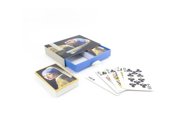 Ensemble de 2 cartes à jouer, Vermeer, La Jeune Fille à la perle