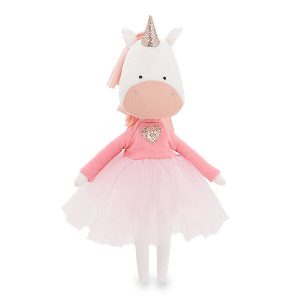 Peluche de algodón Cotti Motti, Daphne el unicornio - 29 cm - a partir de 0 meses