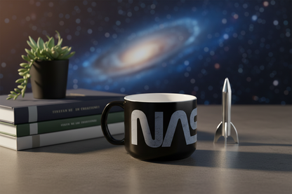 Taza con el logotipo de la NASA