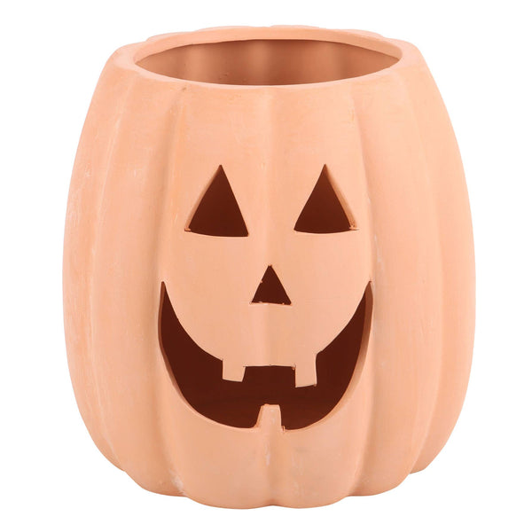 Decorazione di zucca di Halloween in terracotta da 25 cm