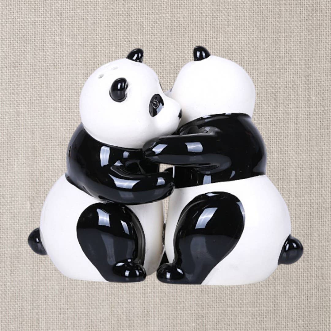 Salière et poivrière Pandas Câlins