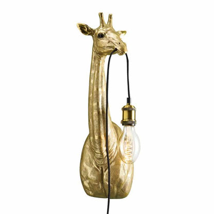 Lucie Giraffe wandlamp, goud