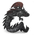 Pulseira de fantoche de dedo de dragão negro