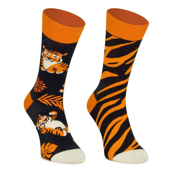 Chaussettes Dépareillées Tigres
