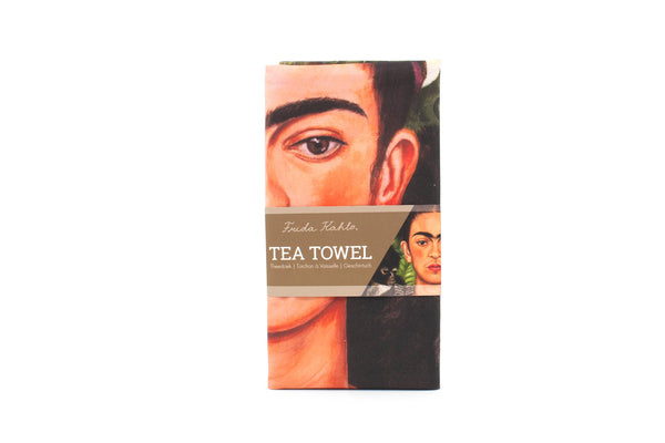 Torchon Frida Kahlo – Joli autoportrait peint