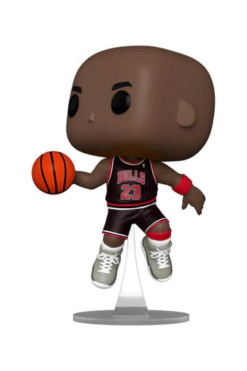 ¡Estallido! Michael Jordan con unas Jordan (camiseta de rayas negras)