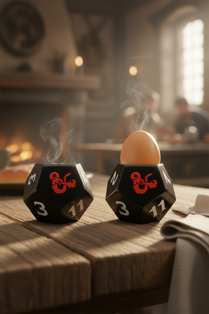 Huevera con salero de Dungeons and Dragons - Dados