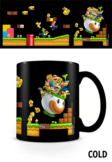 Tazza termoreattiva Mario Bros. - Corsa alle monete d'oro 