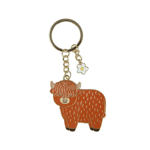 Highland Cow Keychain