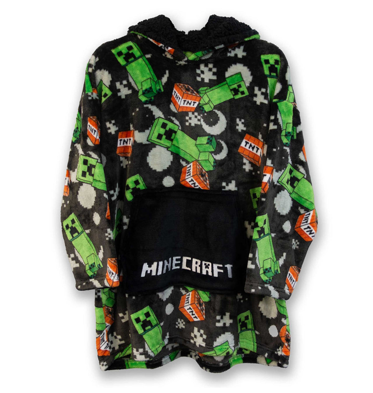 Hoodie couverture enfant Minecraft Creeper TNT
