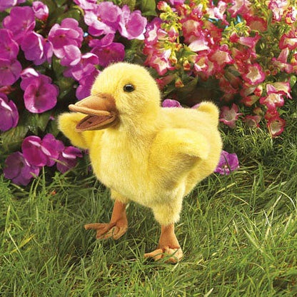 Marioneta de mano de pato amarillo