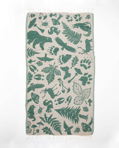 Serviette turque – Woodland Forest – produit scientifique Cognitive Surplus EU, vue 1