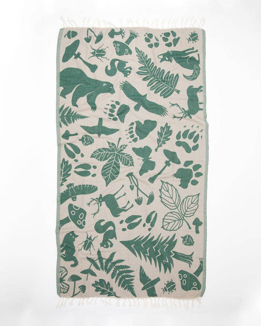 Serviette turque – Woodland Forest – produit scientifique Cognitive Surplus EU, vue 1