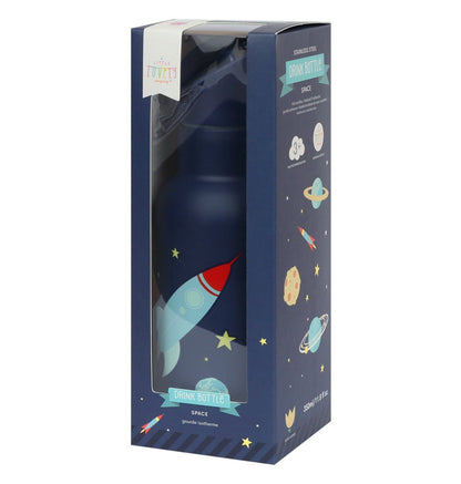 Gourde enfant en inox - Espace – vue 3 – A Little Lovely Company