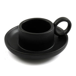 Porte-bougie Chauffe-plat en Grès Noir